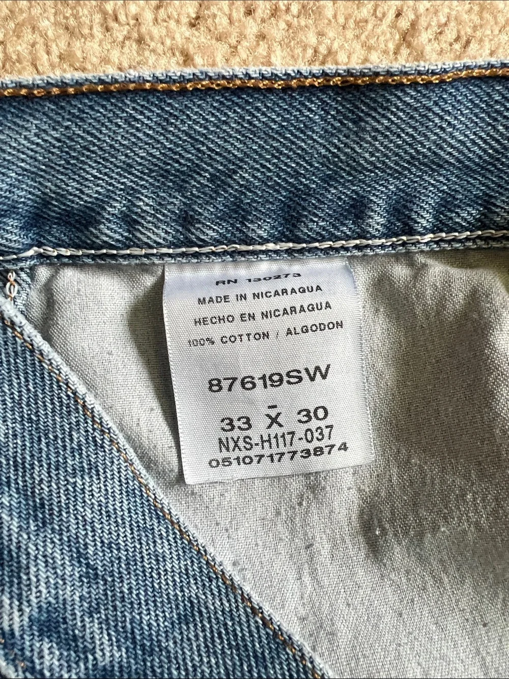 Rustler blue denim